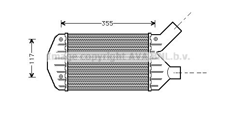 AVA QUALITY COOLING Kompressoriõhu radiaator AL4066